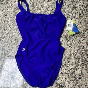 Speedo One Piece Bathing Suit Size 6 Blue NWT-New with Tags